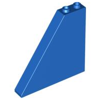 Brick Sloped 55° 1 x 6 x 5 in Blue