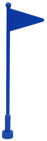 Antenna 8H Whip with Flag in Blue