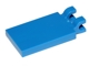 Tile Special 2 x 3 with 2 Clips [Thick U Clips] in Blue