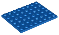 Plate 6 x 8 in Blue