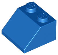 Brick Sloped 45° 2 x 2 in Blue