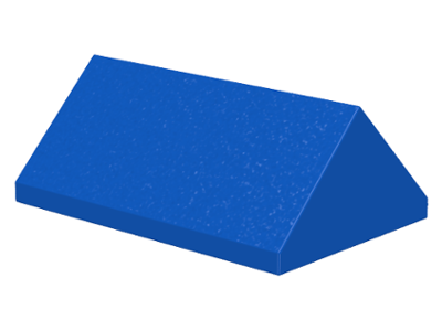 Brick Sloped 45° 2 x 3 Double in Blue