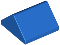 Brick Sloped 45° 2 x 2 Double in Blue