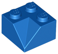 Brick Sloped 45° 2 x 2 Double Concave in Blue