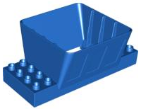 Duplo Loading Chute / Silo with 2 x 4 Base Bricks in Blue