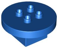 Duplo Table Round 4 x 4 x 1.5 in Blue