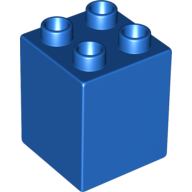 Duplo Brick 2 x 2 x 2 in Blue