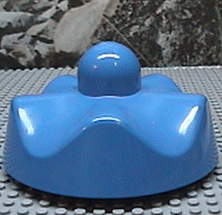 Primo Stacking Base Round Wavy Medium, One Top Stud in Blue
