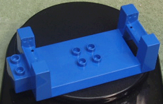 Duplo Bridge Base 4 x 8 in Blue