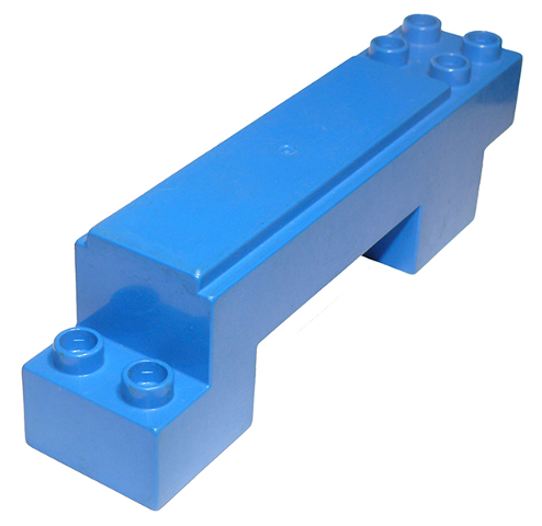 Duplo Road Section Straight 2 x 7 x 2 in Blue