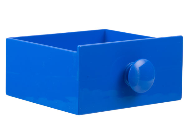 Duplo Cabinet Drawer 4 x 4 with Round Handle in Blue