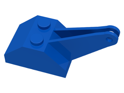 Slope Brick 45 2 x 3 x 1 & 1/3 Double Crane in Blue