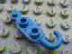 Hook, Tow Hook with 2 Studs on Both Sides in Blue