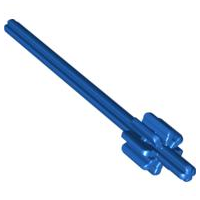 Duplo Technic Axle 8L with Paddle Wheel Gear in Blue