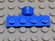 Plate Special 1 x 4 with Towball Socket, Short, 4 Slots in Blue