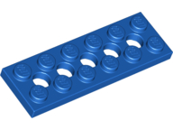Technic Plate 2 x 6 [5 Holes] in Blue