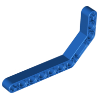 Technic Beam 1 x 11.5 Double Bent Thick in Blue