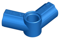Technic Axle and Pin Connector Angled #5 - 112.5° in Blue