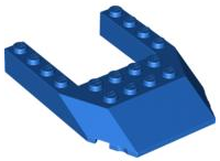 Brick Wedged, Sloped 6 x 8 Cutout in Blue