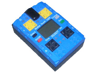 Hub, Scout Brick [Complete Assembly] in Blue