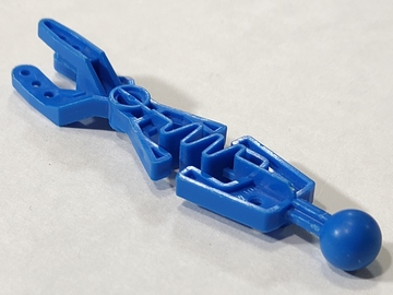 Large Figure Skeletal, Arm Forked with Flexible Center and Ball Joint in Blue