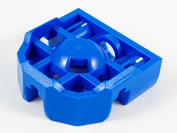 Technic Pin Connector Block 3 x 3 x 1 in Blue
