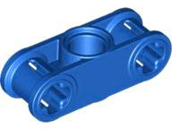 Technic Axle and Pin Connector Perpendicular 3L with Centre Pin Hole in Blue