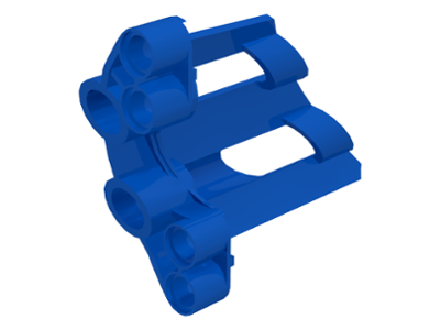 Technic Panel Fairing # 1 Large Short, Large Holes, Side A in Blue