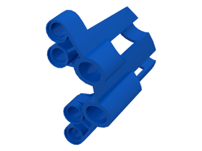 Technic Panel Fairing # 2 Large Short, Large Holes, Side B in Blue
