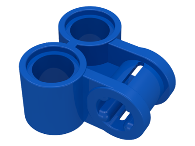 Technic Axle and Pin Connector Perpendicular Double in Blue