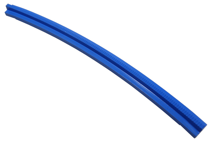 Vehicle Track, Train, Tapered Rail Curved Outside in Blue