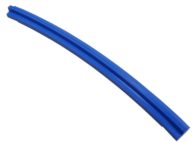 Vehicle Track, Train, Tapered Rail Curved Inside in Blue