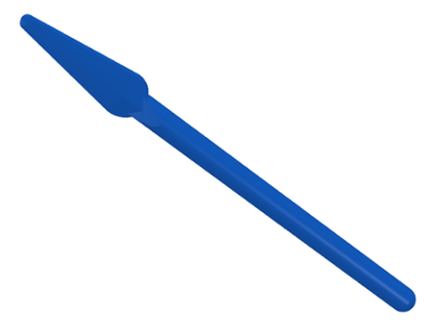 Weapon Pike / Spear - Flexible Rubber in Blue