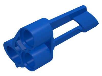 Technic Panel Fairing # 5 Small Short, Large Hole, Side A in Blue