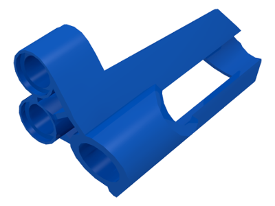 Technic Panel Fairing # 6 Small Short, Large Hole, Side B in Blue