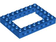 Technic Brick 6 x 8 with 4 x 6 Opening in Blue