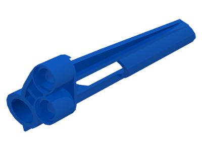 Technic Panel Fairing # 7 Small Long, Large Hole, Side A in Blue