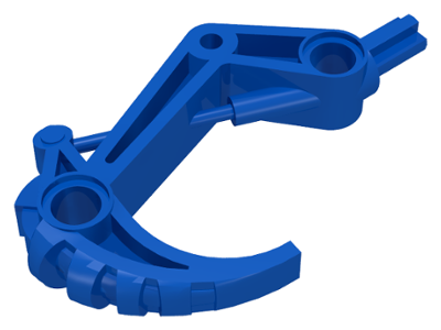 Large Figure Weapon, Claw Hook with Axle in Blue