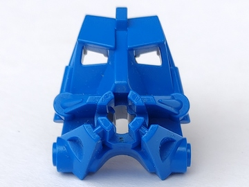 Large Figure Head Connector Block 3 x 4 x 1 2/3 in Blue