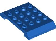Brick Sloped 4 x 6 x 2/3 Double in Blue