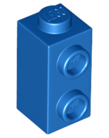 Brick Special 1 x 1 x 1 2/3 with Studs on 1 Side in Blue