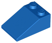 Brick Sloped 33° 3 x 2 in Blue