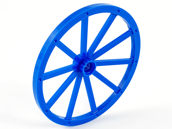 Wheel Wagon Giant (56mm D., 7 studs Dia.) in Blue