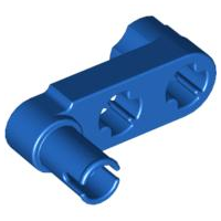 Technic Beam 3 x 0.5 Liftarm with Boss and Pin / Crank in Blue