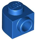 Plate Special 1 x 1 x 2/3 Half Round with Side Stud in Blue