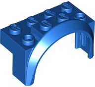 Wheel Arch, Mudguard 4 x 2 x 2 1/2 in Blue
