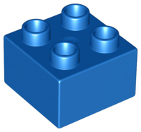 Duplo Brick 2 x 2 in Blue