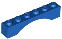 Brick Arch 1 x 6 in Blue