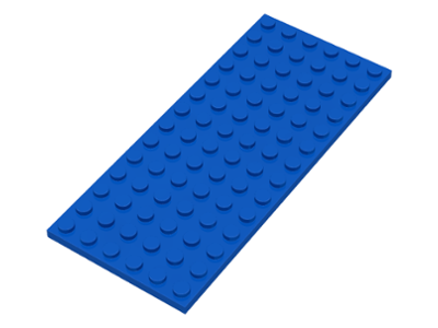 Plate 6 x 14 in Blue
