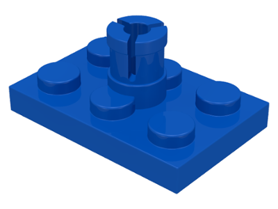 Plate Special 2 x 3 with Helicopter Rotor Holder in Blue